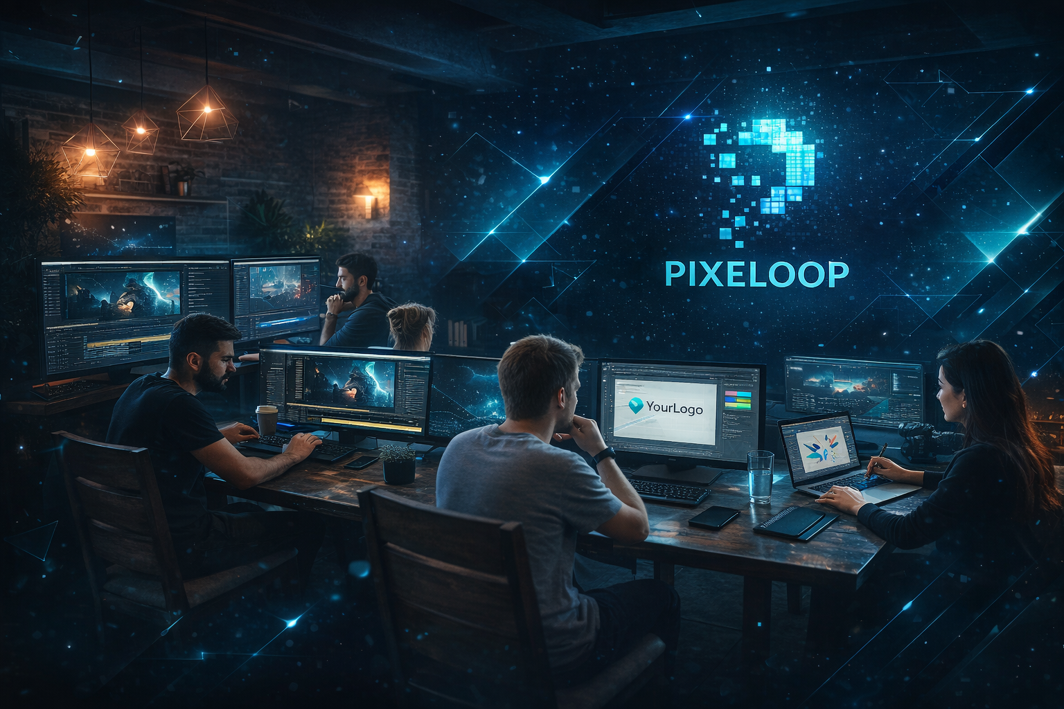 فريق PIXELOOP يعمل بروح الفريق